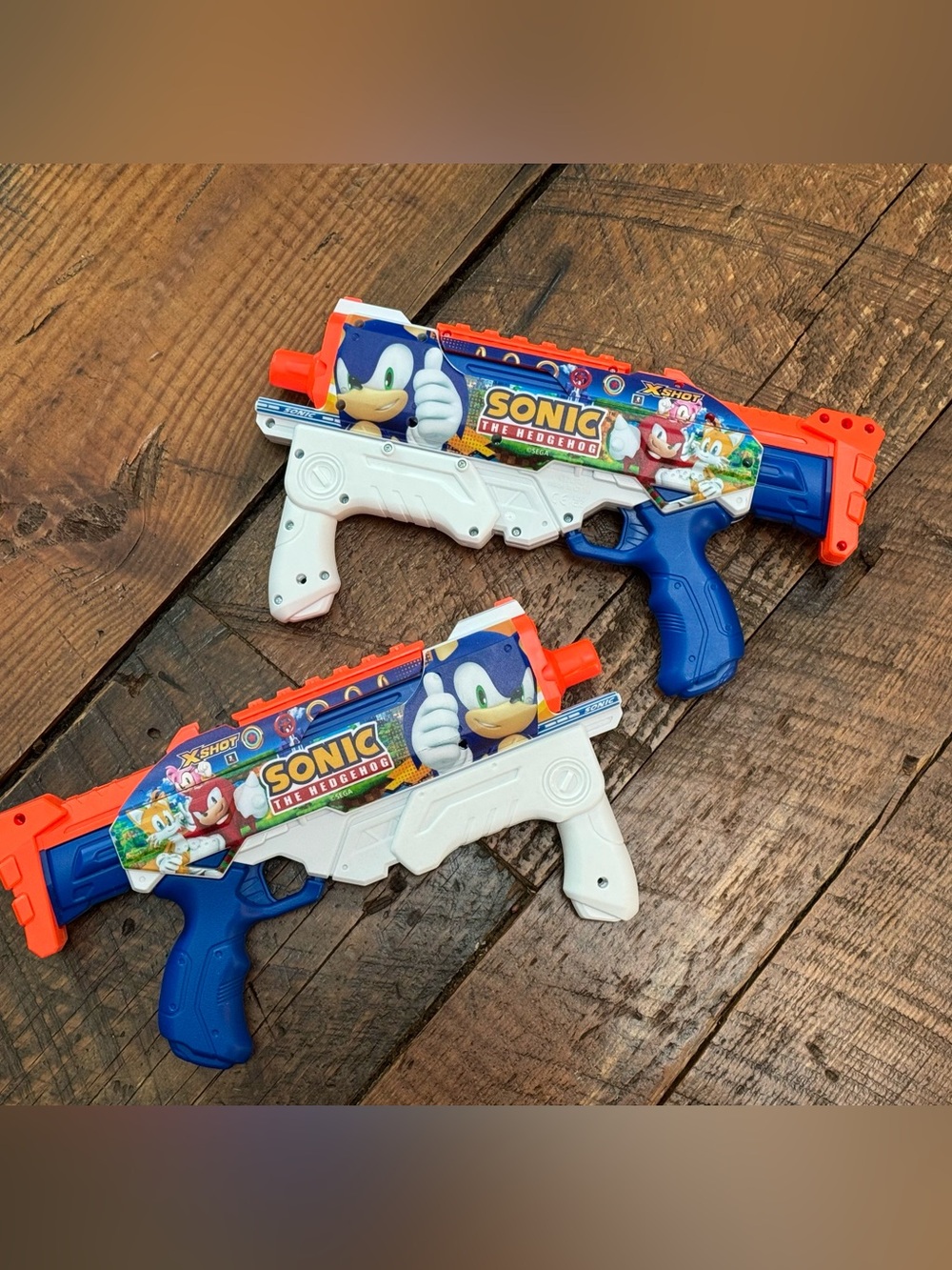 Pair of Sonic the Hedgehog Water Toys